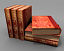 3d red gold book