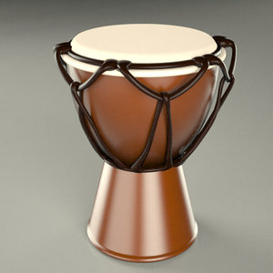 3d 3ds bongo african drum