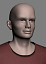 3d human male character clothes model