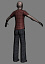 3d human male character clothes model