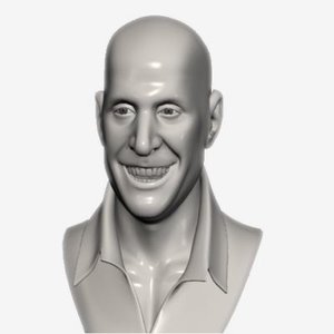 male human head 3d model