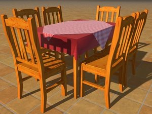 dining table c4d free