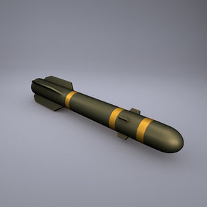 hellfire missile 3d model