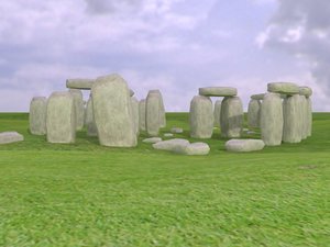 3d stonehenge prehistoric monument