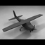 3ds max small single prop airplane