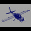 3ds max small single prop airplane