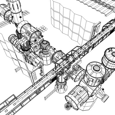 iss 3d model