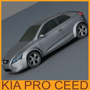 new kia pro ceed 3d max