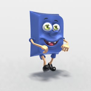 3d model sponge bob cartoon character