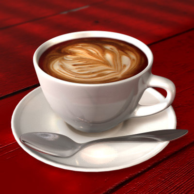 3ds max coffee  cup