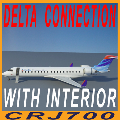 Crj700 Delta With Interior