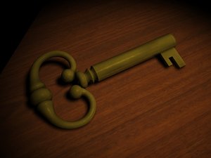 antique key 3d model