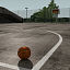 3d model outdoor basketball arena ball