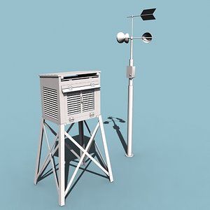 3d operated weather station model