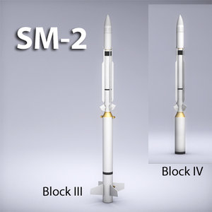 3d model of block missile sm-2 2