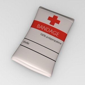 3d model bandage