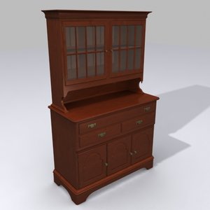 cabinet china dining 3d model