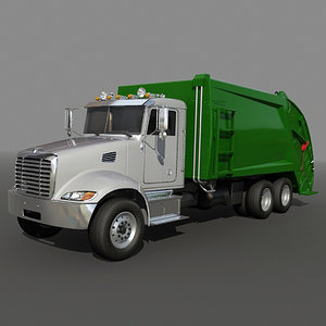 garbage truck 3d model