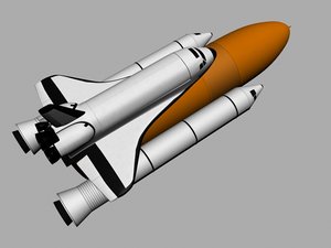 3d nasa space shuttle rockets