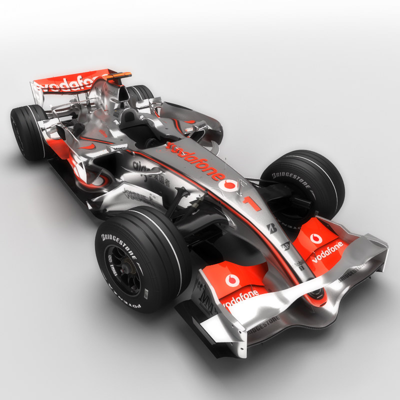 3d mclaren mercedes mp4-22 car model