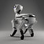 robot dog modelled 3d model
