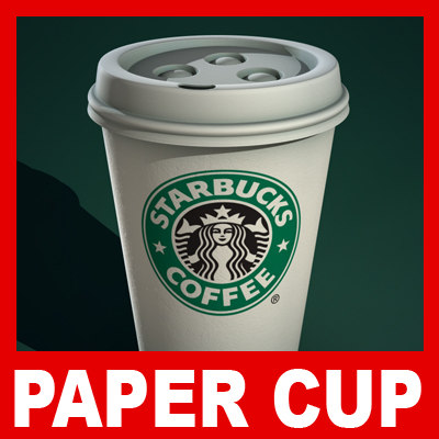 Download starbucks paper coffee cup dxf