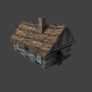 3d model old farmhouse