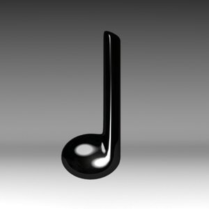 musical symbol 3d 3ds