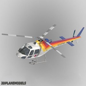 eurocopter papillon grand canyon 3d obj