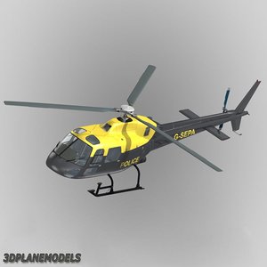 3d model eurocopter uk police 355