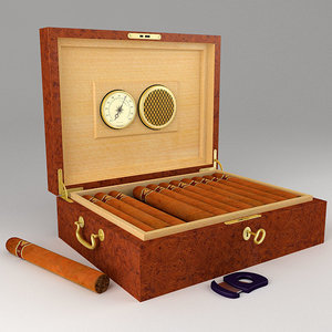 cigars humidor 3d model