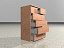 3d model of ikea malm chest drawers