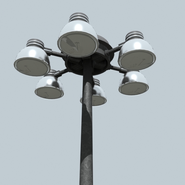 3d street lights model