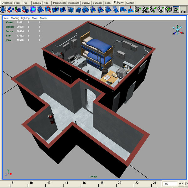 3d Ships Stateroom Model