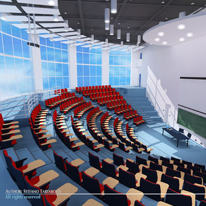 lecture hall 3d model
