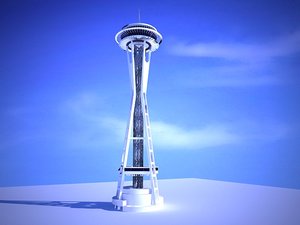3ds max seattle space needle