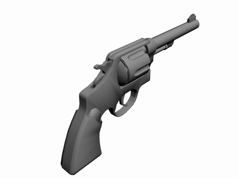 Colt 45 Revolver 3ds