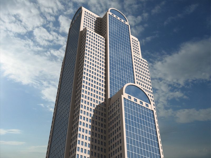 models 3d free blender royalty 3d dallas tower model bank comerica