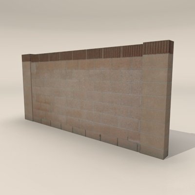 3dsmax cinder block wall