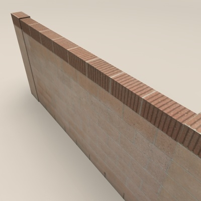 3dsmax cinder block wall