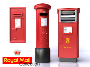 3d model royal mail boxes