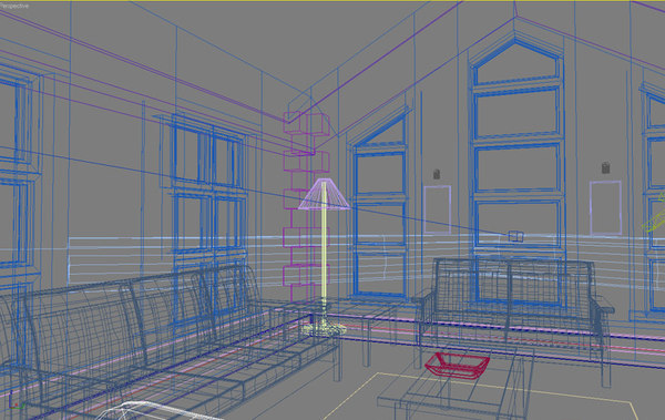 sunroom interior 3d model