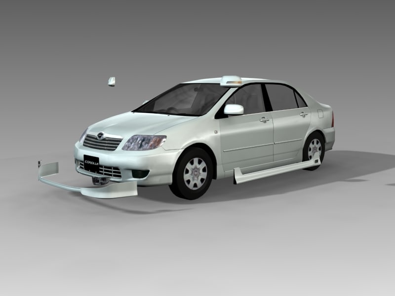 toyota corolla 3d model