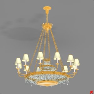 3ds max chandelier lamp