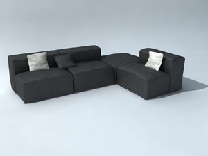 couch sillon 3d model