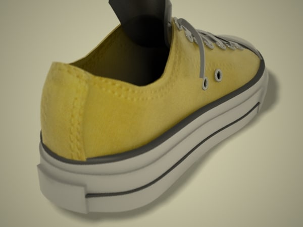 3d shoe  converse  model 