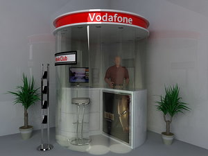3d model stand promotion