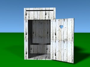 free outhouse 3d model