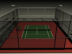 tennis court 3d model