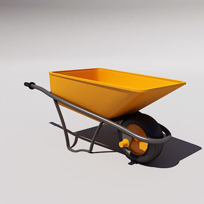 wheel barrow 3d model